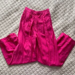 H&M Studio Barbie Pink Wide Leg Pant